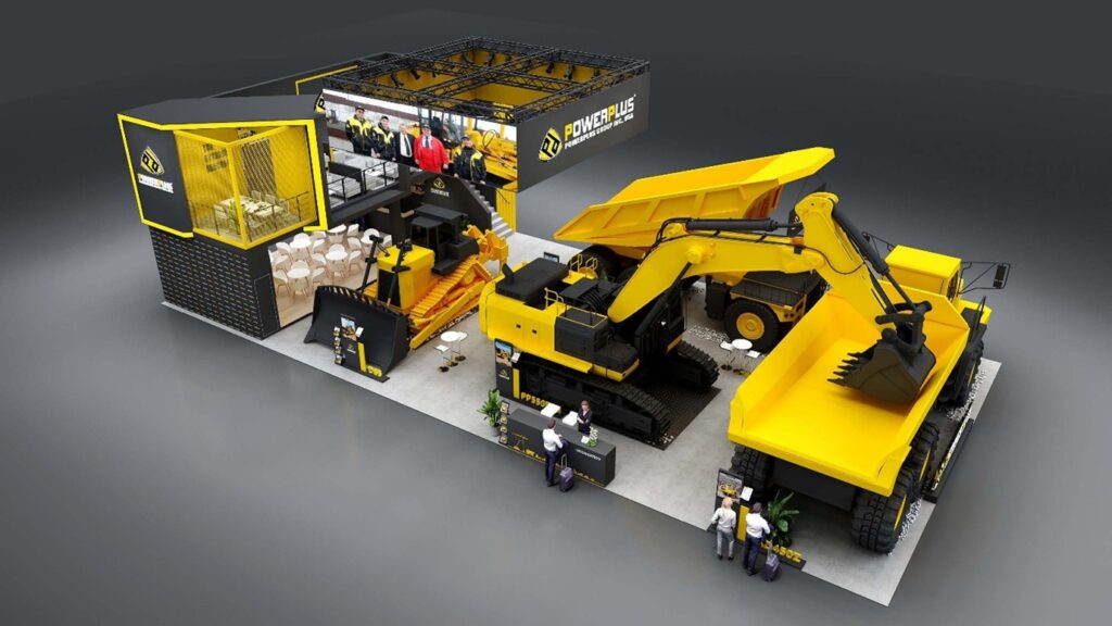 powerplus group inc usa bauma china 2024 mockup booth